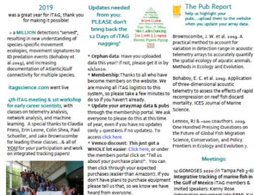 December 2019 Newsletter